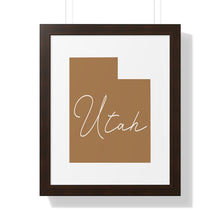 Load image into Gallery viewer, Utah Framed Vertical Poster
