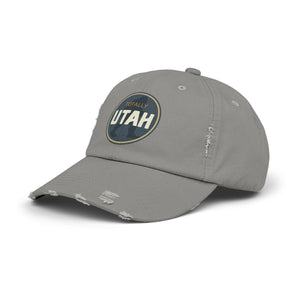 Totally Utah Bigfoot Unisex Distressed Cap