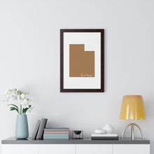 Load image into Gallery viewer, Utah Home Framed Vertical Poster
