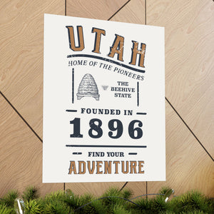 Utah Find Your Adventure Matte Vertical Posters