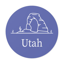 Load image into Gallery viewer, Utah Arch Round Vinyl Stickers
