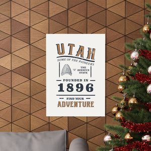 Utah Find Your Adventure Matte Vertical Posters