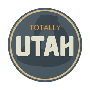 Totally Utah Delicate Arch Round Vinyl Stickers