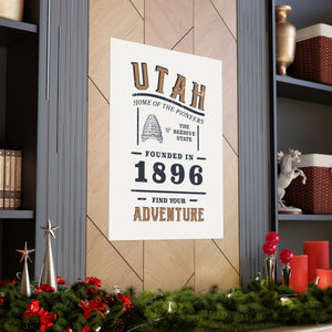 Utah Find Your Adventure Matte Vertical Posters