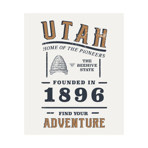 Utah Find Your Adventure Matte Vertical Posters