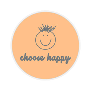 Choose Happy Kiss-Cut Stickers