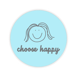 Choose Happy Kiss-Cut Stickers