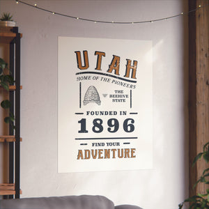 Utah Find Your Adventure Matte Vertical Posters