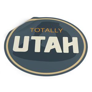 Totally Utah Delicate Arch Round Vinyl Stickers