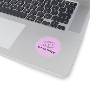 Choose Happy Kiss-Cut Stickers