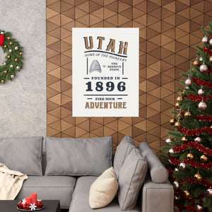 Utah Find Your Adventure Matte Vertical Posters