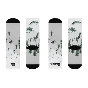 Ski Season Cushioned Crew Socks