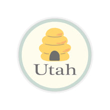 Load image into Gallery viewer, Utah Beehive Kiss-Cut Stickers
