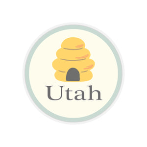 Utah Beehive Kiss-Cut Stickers