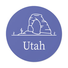 Load image into Gallery viewer, Utah Arch Round Vinyl Stickers
