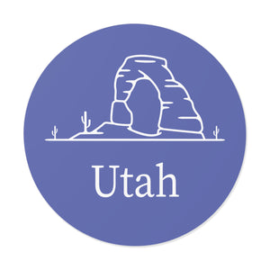 Utah Arch Round Vinyl Stickers