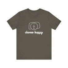 Load image into Gallery viewer, Choose Happy Unisex Jersey Short Sleeve Tee
