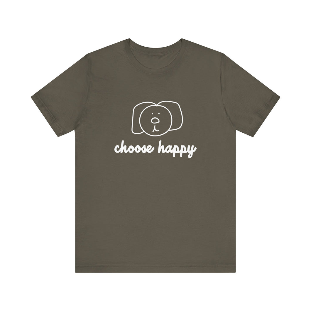 Choose Happy Unisex Jersey Short Sleeve Tee