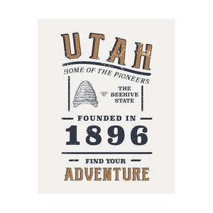 Utah Find Your Adventure Matte Vertical Posters