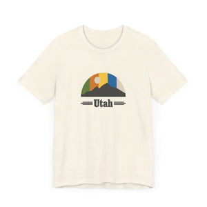 Utah Mountain Sky Unisex Jersey Short Sleeve Tee