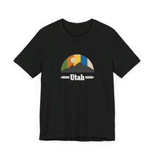 Load image into Gallery viewer, Utah Mountain Sky Unisex Jersey Short Sleeve Tee
