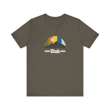 Load image into Gallery viewer, Utah Mountain Sky Unisex Jersey Short Sleeve Tee
