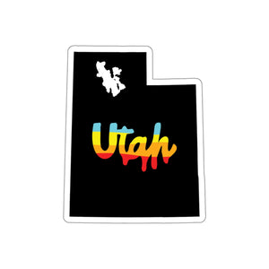 Utah Drip Kiss-Cut Stickers