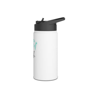 Wildflower Stainless Steel Water Bottle, Standard Lid