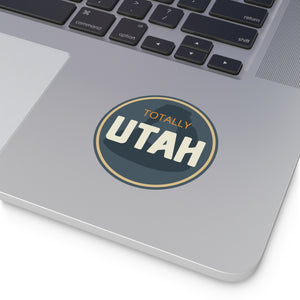 Totally Utah Delicate Arch Round Vinyl Stickers