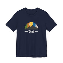 Load image into Gallery viewer, Utah Mountain Sky Unisex Jersey Short Sleeve Tee
