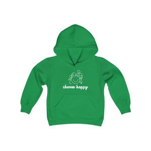 Choose Happy Youth Heavy Blend Hooded Sweatshirt