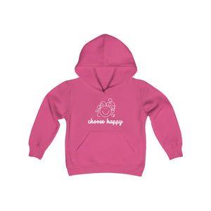 Choose Happy Youth Heavy Blend Hooded Sweatshirt