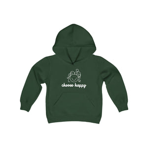 Choose Happy Youth Heavy Blend Hooded Sweatshirt