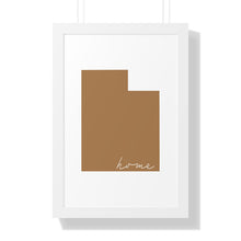 Load image into Gallery viewer, Utah Home Framed Vertical Poster
