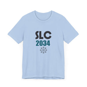 Salt Lake City 2034 Unisex Jersey Short Sleeve Tee