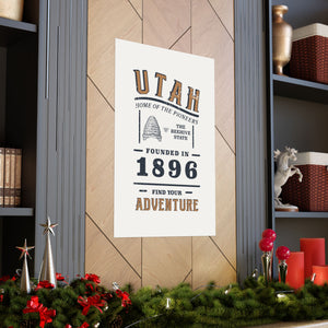 Utah Find Your Adventure Matte Vertical Posters