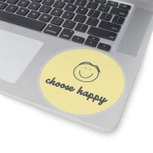 Choose Happy Kiss-Cut Stickers