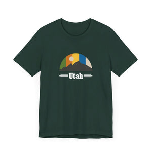 Utah Mountain Sky Unisex Jersey Short Sleeve Tee