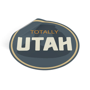 Totally Utah Delicate Arch Round Vinyl Stickers