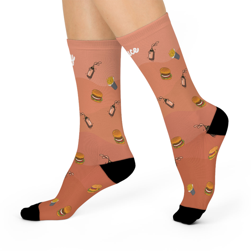 Fry Sauce Cushioned Crew Socks