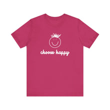 Load image into Gallery viewer, Choose Happy Unisex Jersey Short Sleeve Tee
