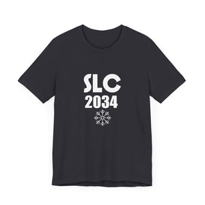 Salt Lake City 2034 Unisex Jersey Short Sleeve Tee