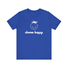 Load image into Gallery viewer, Choose Happy Unisex Jersey Short Sleeve Tee
