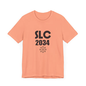 Salt Lake City 2034 Unisex Jersey Short Sleeve Tee