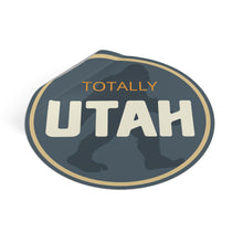 Load image into Gallery viewer, Bigfoot Totally Utah Round Vinyl Stickers
