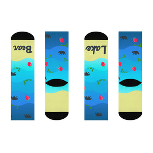 Bear Lake Monster Cushioned Crew Socks