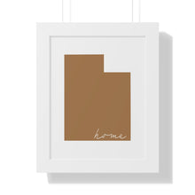 Load image into Gallery viewer, Utah Home Framed Vertical Poster
