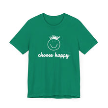 Load image into Gallery viewer, Choose Happy Unisex Jersey Short Sleeve Tee
