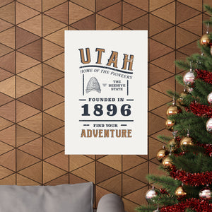 Utah Find Your Adventure Matte Vertical Posters