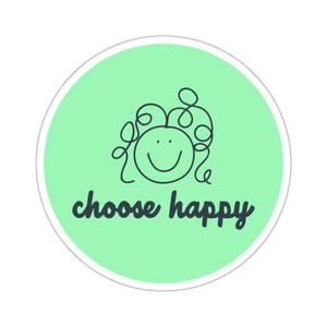 Choose Happy Kiss-Cut Stickers